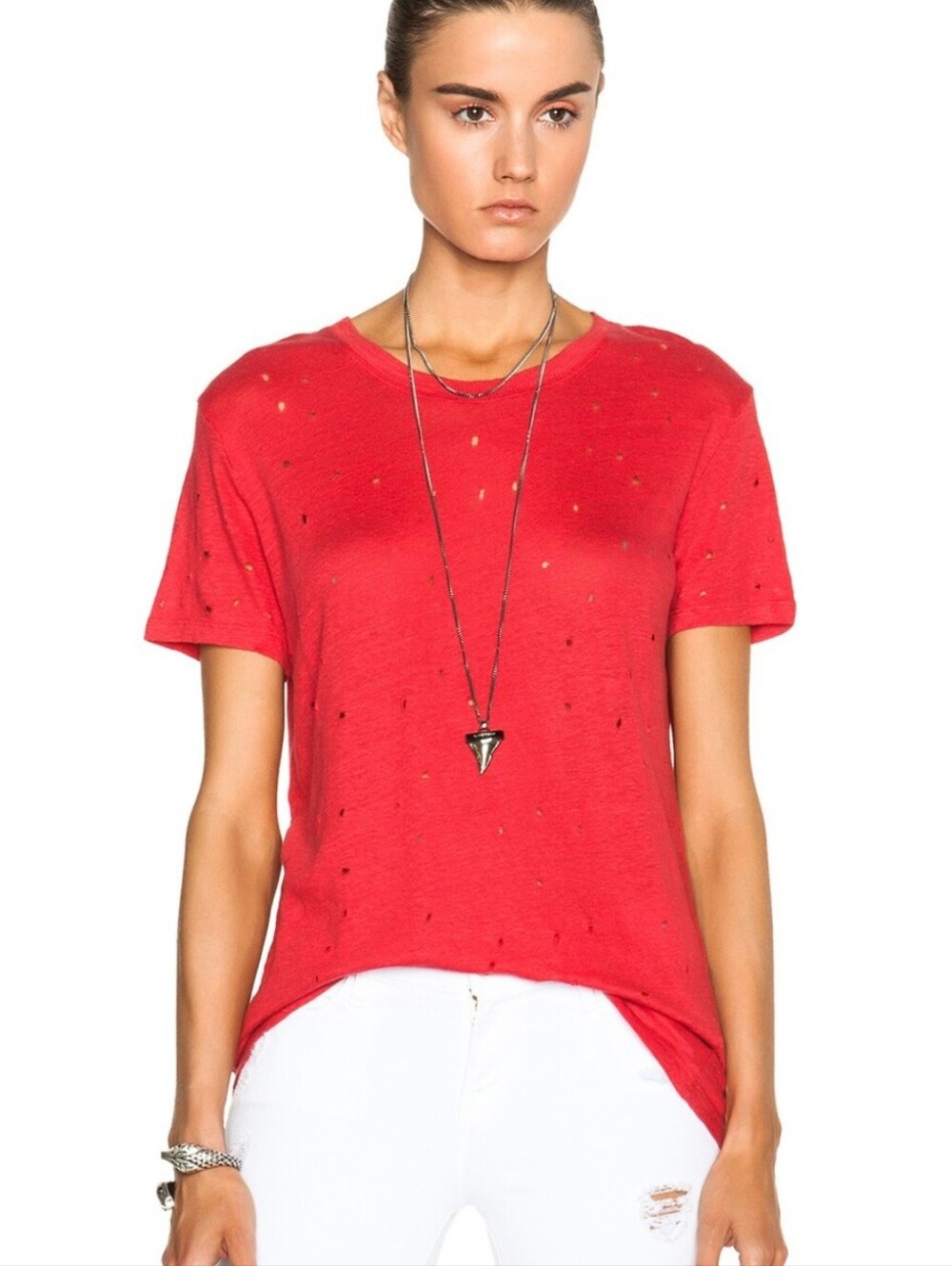 IRO Clay Linen T-Shirt.